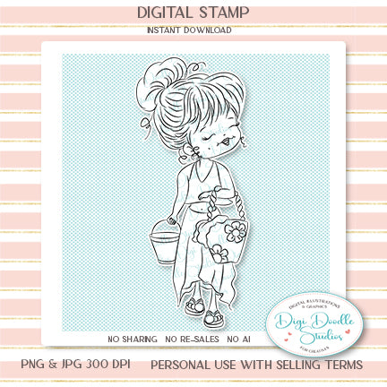 Ava Shell Collector Digi Stamp
