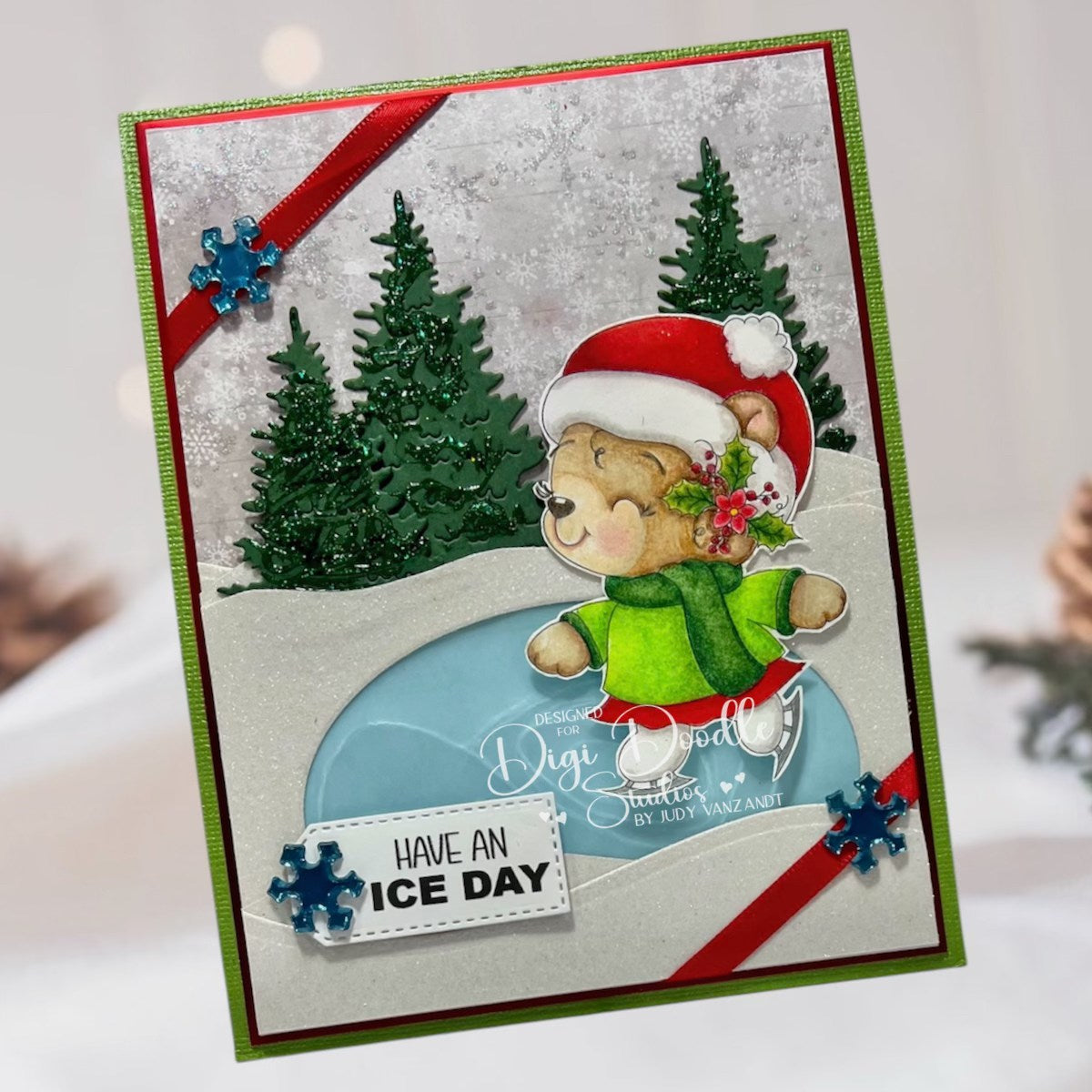 Beary Snowbell Digi Stamp