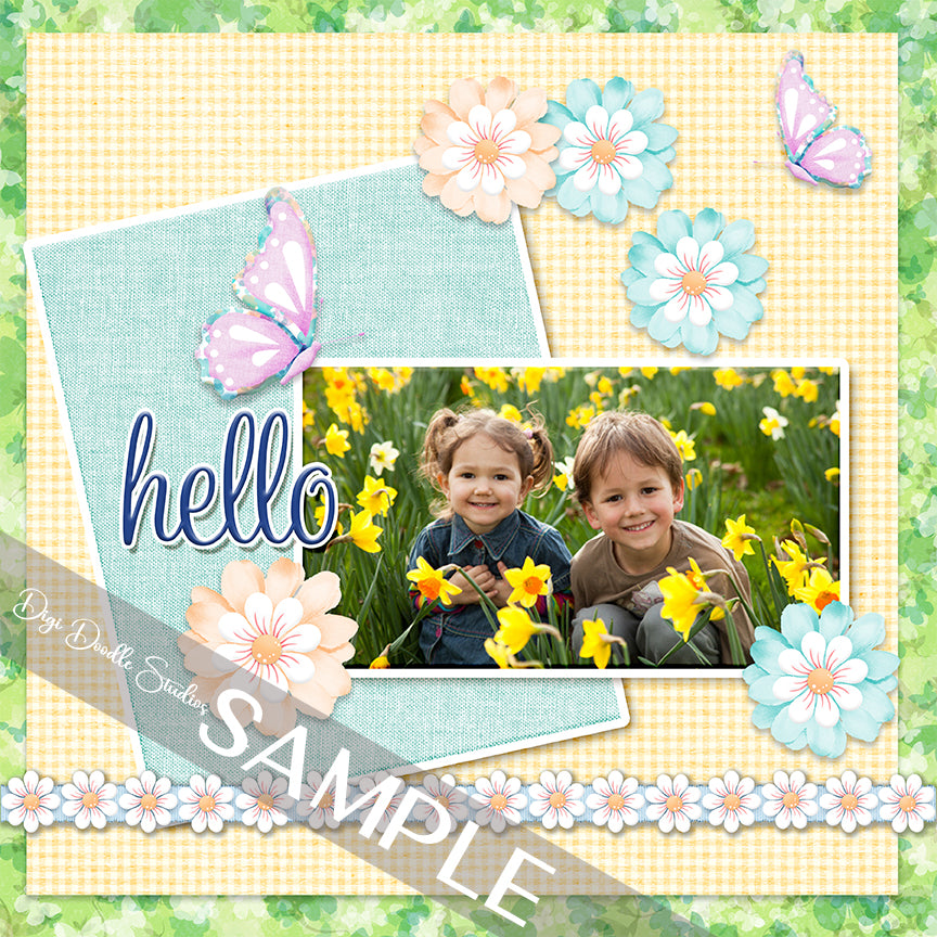 Beauty In Bloom Digital Scrapbook Embellishment Collection