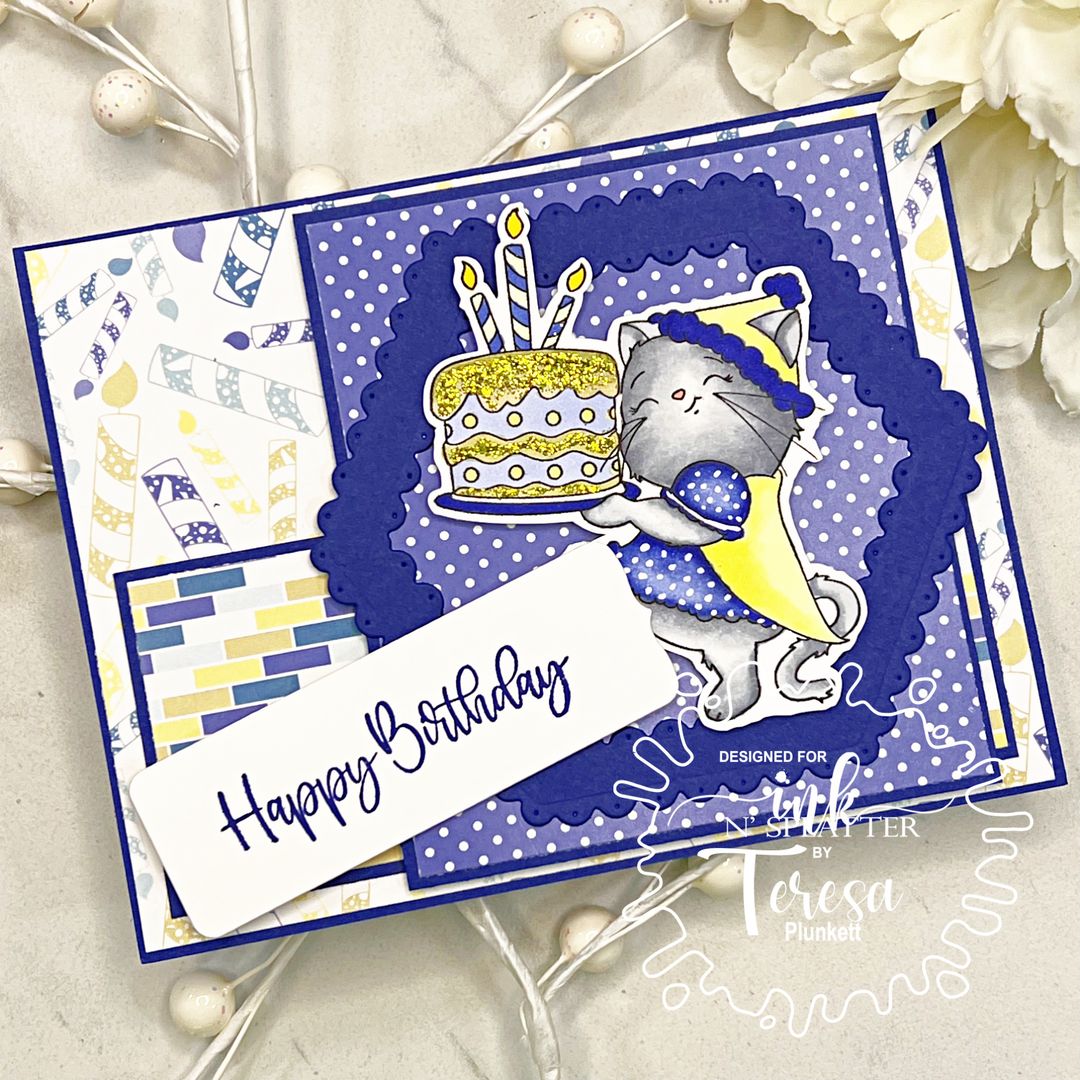 Sweet Blue Celebrations 6x6 Pattern Paper
