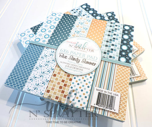 Blue Sandy Summer 6x6 Paper Pad
