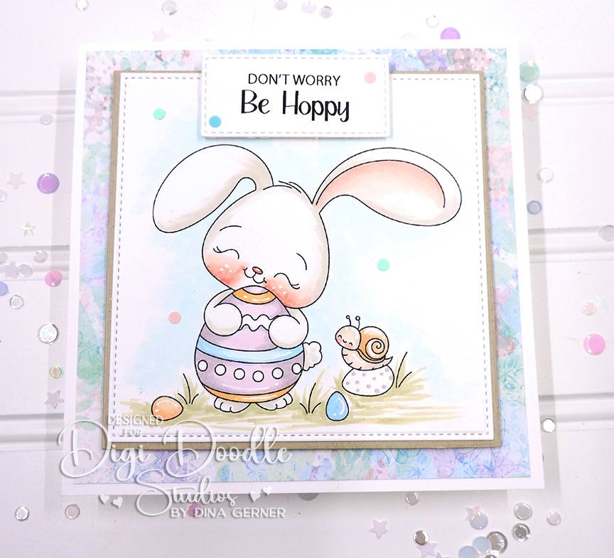 Nibbler Easter Bunny Digi Stamp Set
