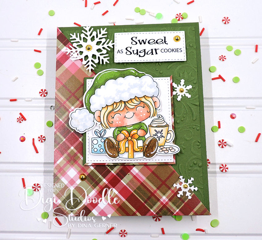 Cozy Coco Christmas Digi Stamp