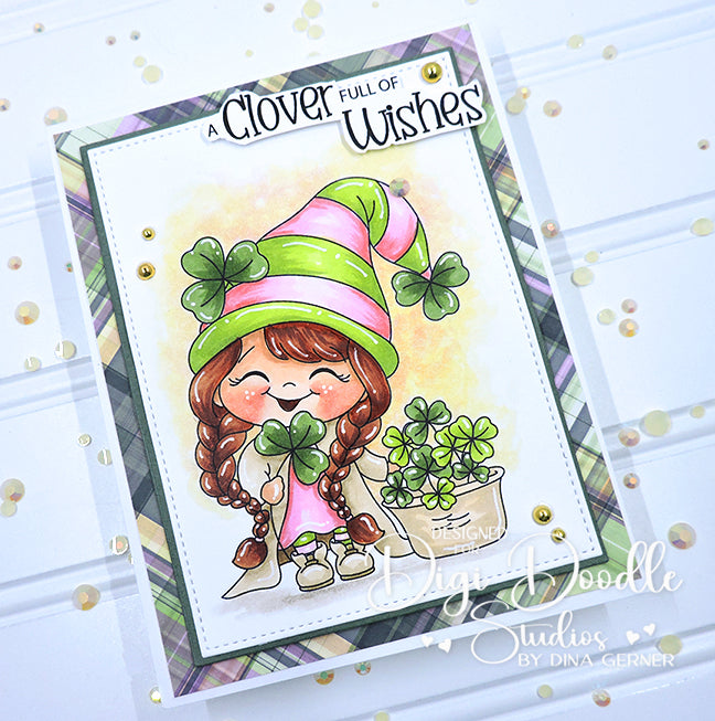 Sprinkles McDoodles Gnome Digi Stamp