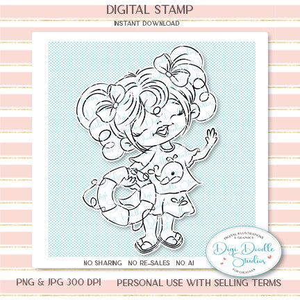 Coral Digi Stamp