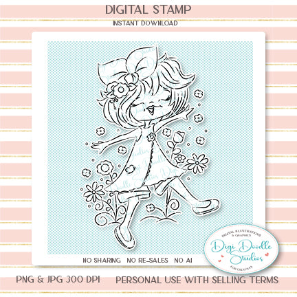 Cynthia BlueBell Digi Stamp