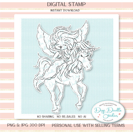 Eden Light Fairy Digi Stamp