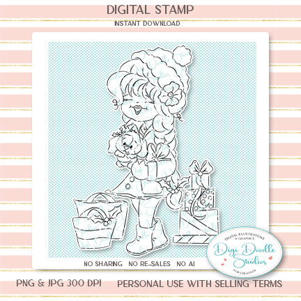 Ella Eve Home For the Holidays Digi Stamp