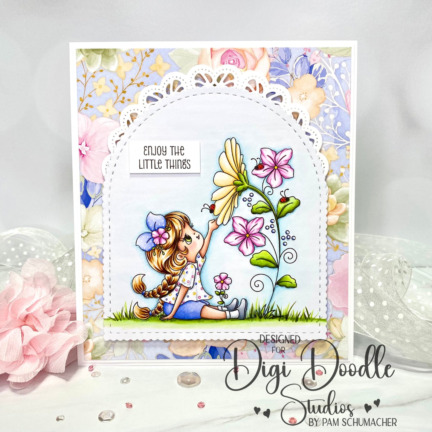 Sunny Bea Garden Girl Digi Stamp