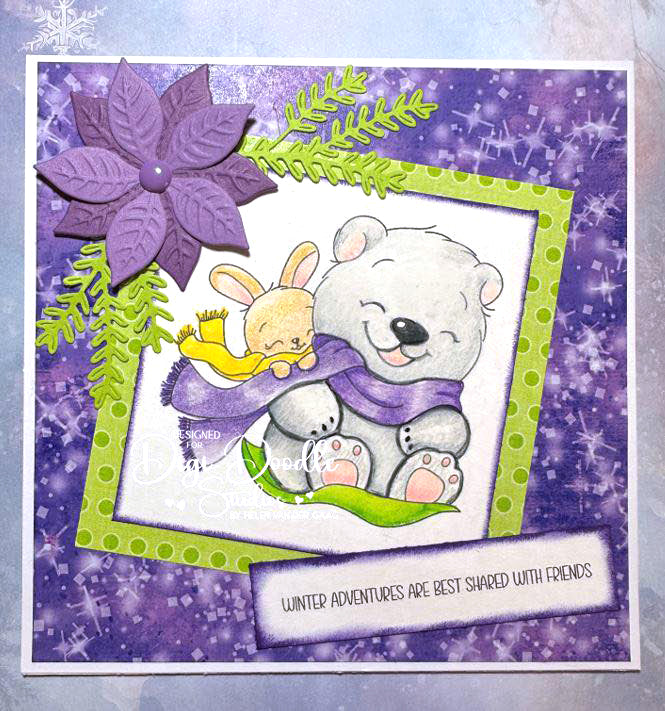 Fluff & Bon Bon Polar Friends Digi Stamp