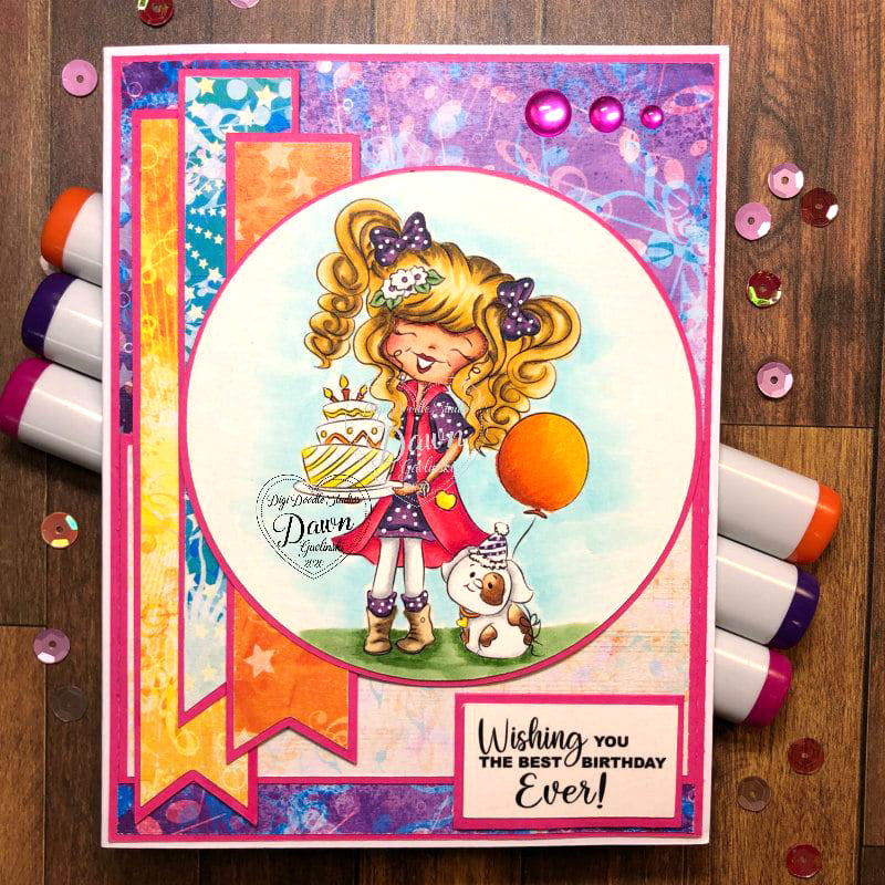 Franci and Bosco Birthday Digi Stamp
