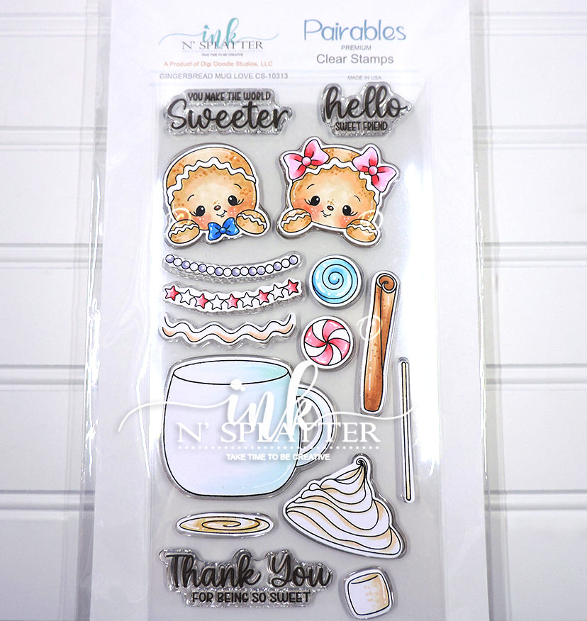Gingerbread Mug Love Stamp Set