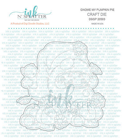 Gnome My Pumpkin Pie Die Set