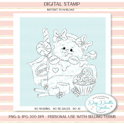 Ginger Spice Cocoa Mug Digi Stamp