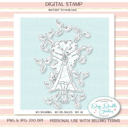 Heidi Autumn Digi Stamp