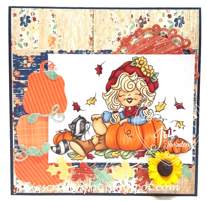 Hello Fall Digi Stamp