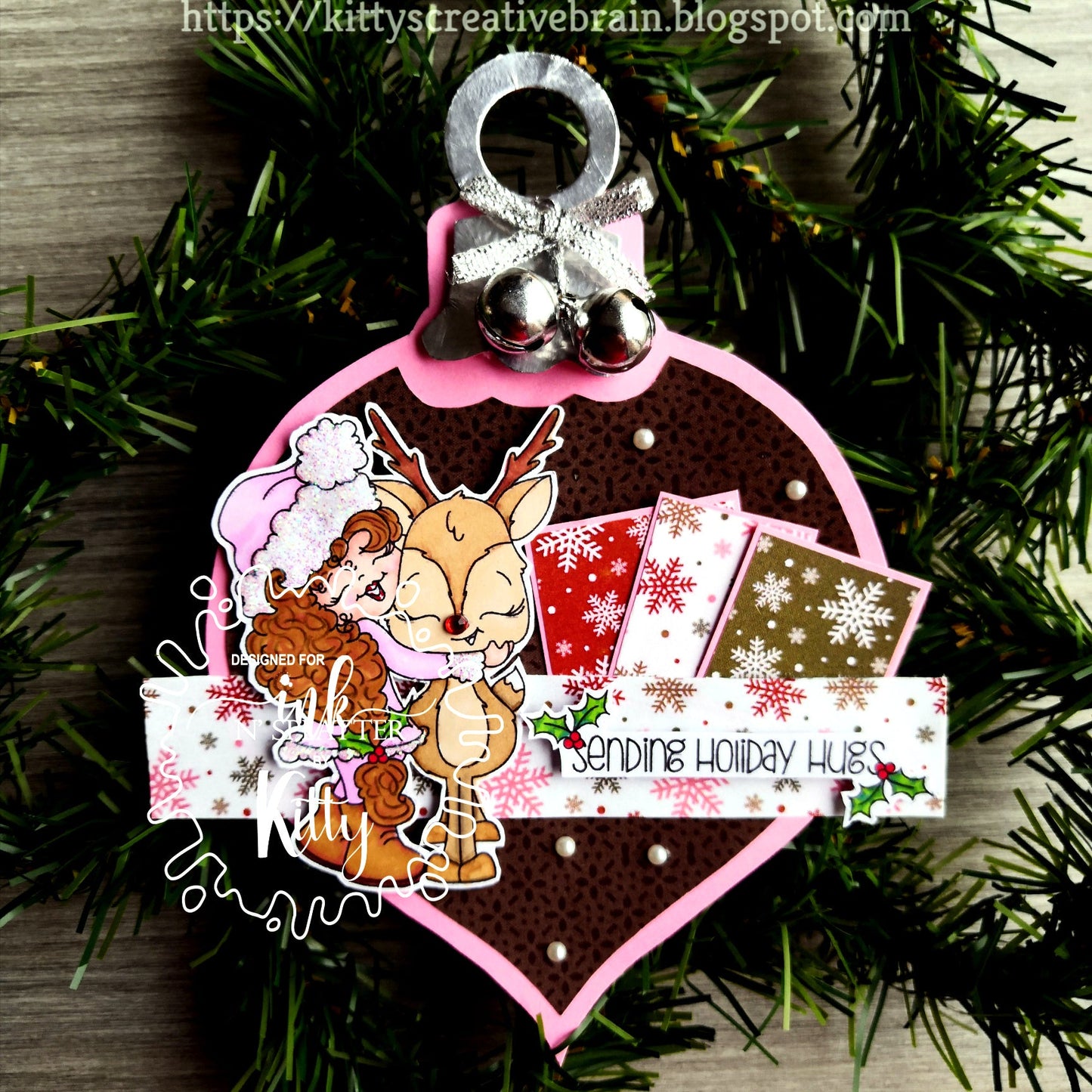 Holly Reindeer Hugs Stamp Set
