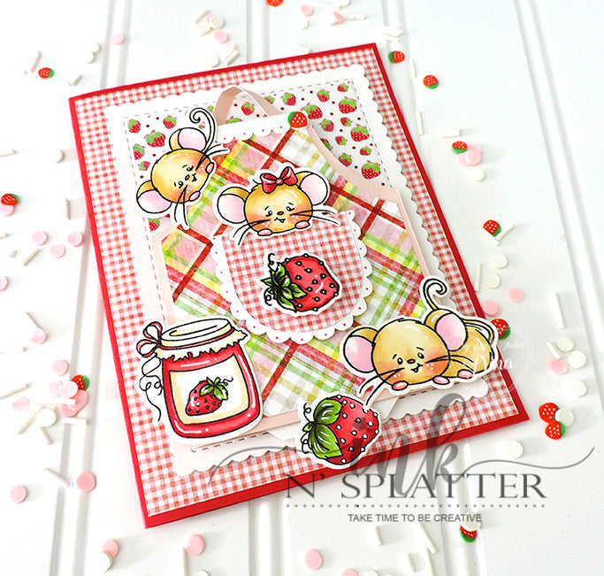 Strawberry Fields Digi Doodles 6x6 Digi Paper Pack