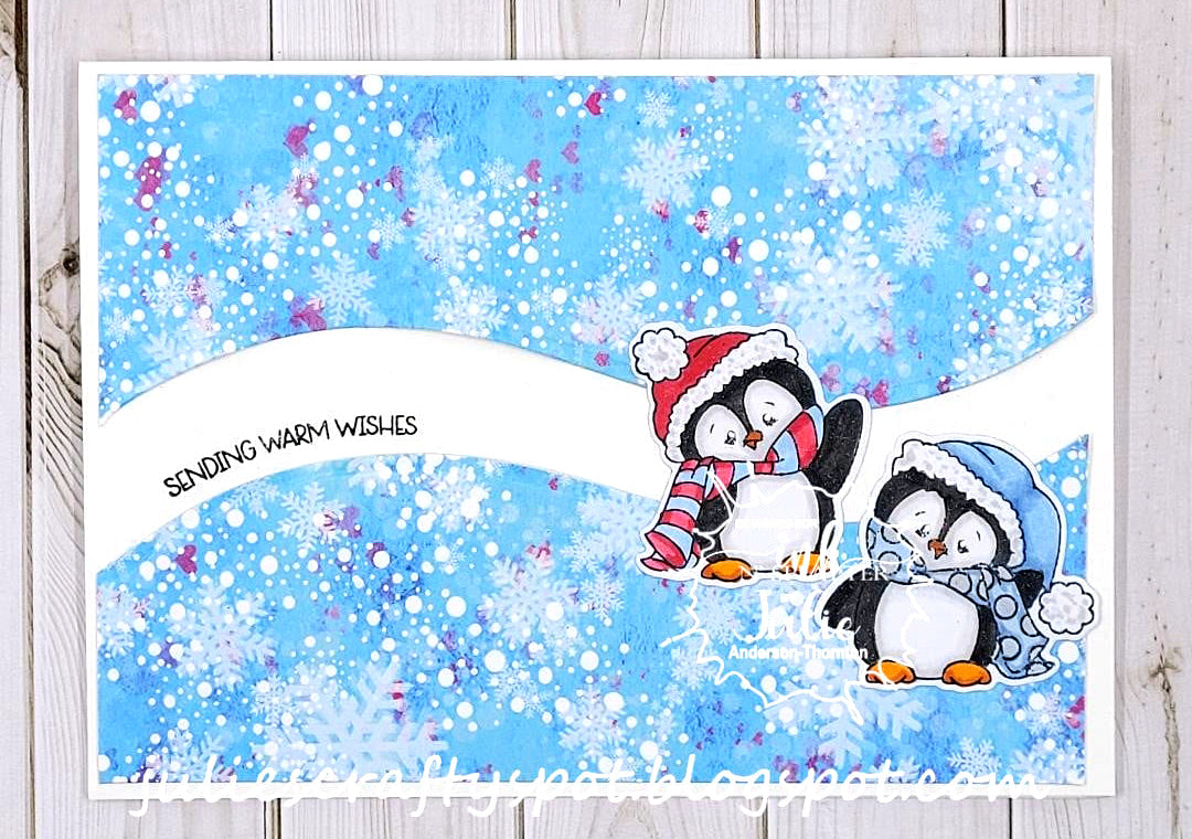 Winter Holiday Penguins Clear Stamp Set