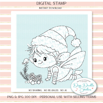 Jack Twinkle Fairy Elf Digi Stamp
