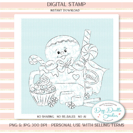 Jacks Ginger Cocoa Mug Digi Stamp