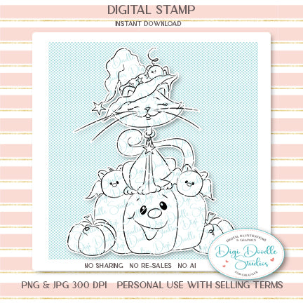 Jazzy Jette & Crew Digi Stamp