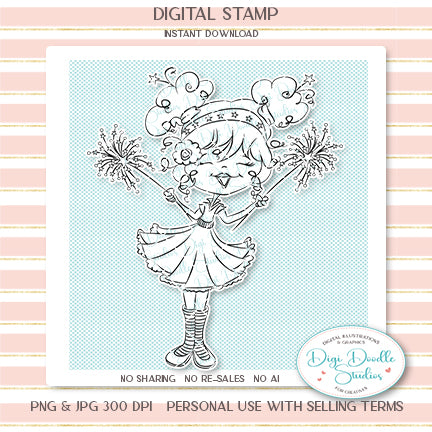JoJo Sparks Independence Day Digi Stamp