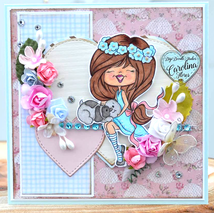 Kenzie & Kona Lap Dog Digi Stamp