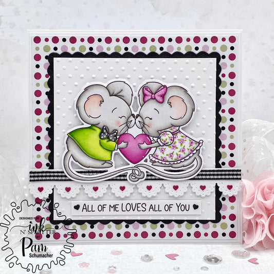 Kissing Mice Stamp Set