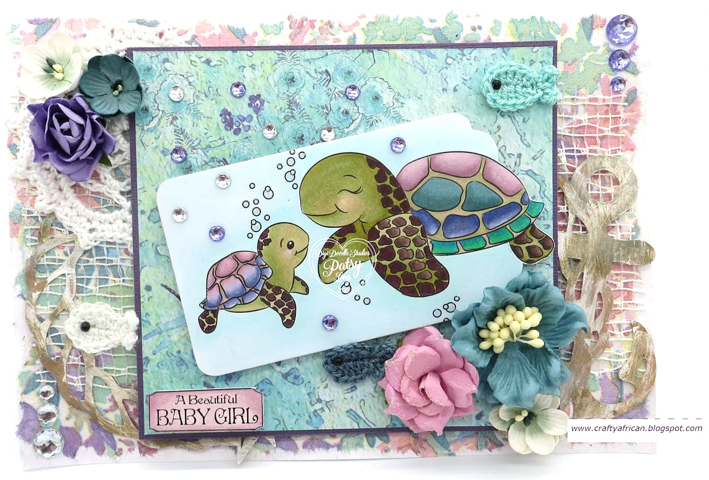 Koopa and Troopa Sea Turtles Digi Stamp