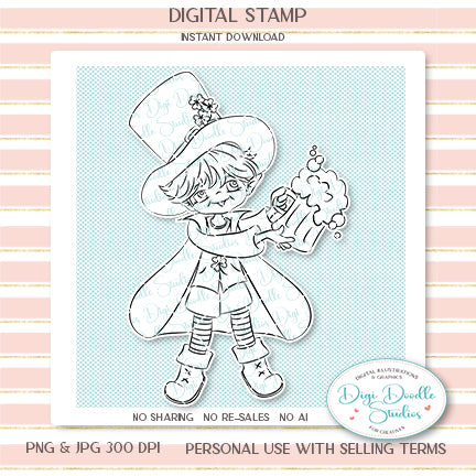 Lewy Leprechaun Digi Stamp
