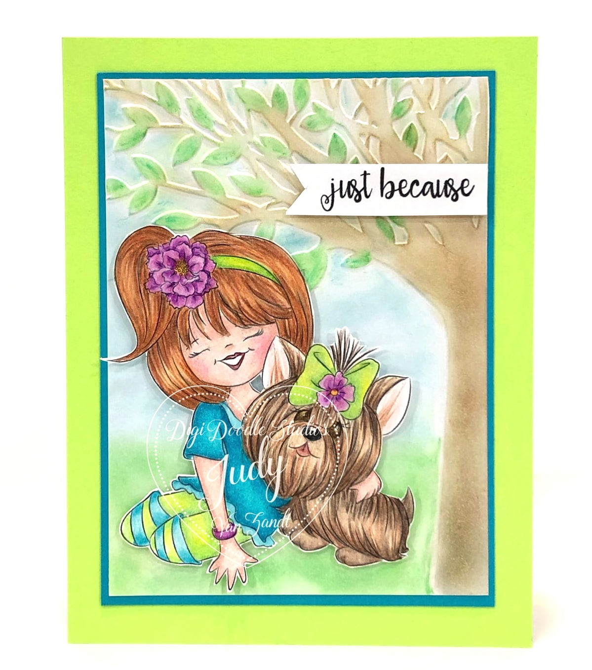 Maddy & Molly Yorkie Digi Stamp