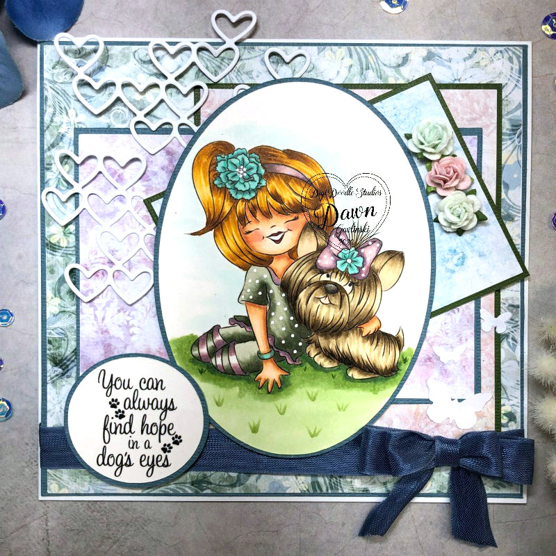 Maddy & Molly Yorkie Digi Stamp
