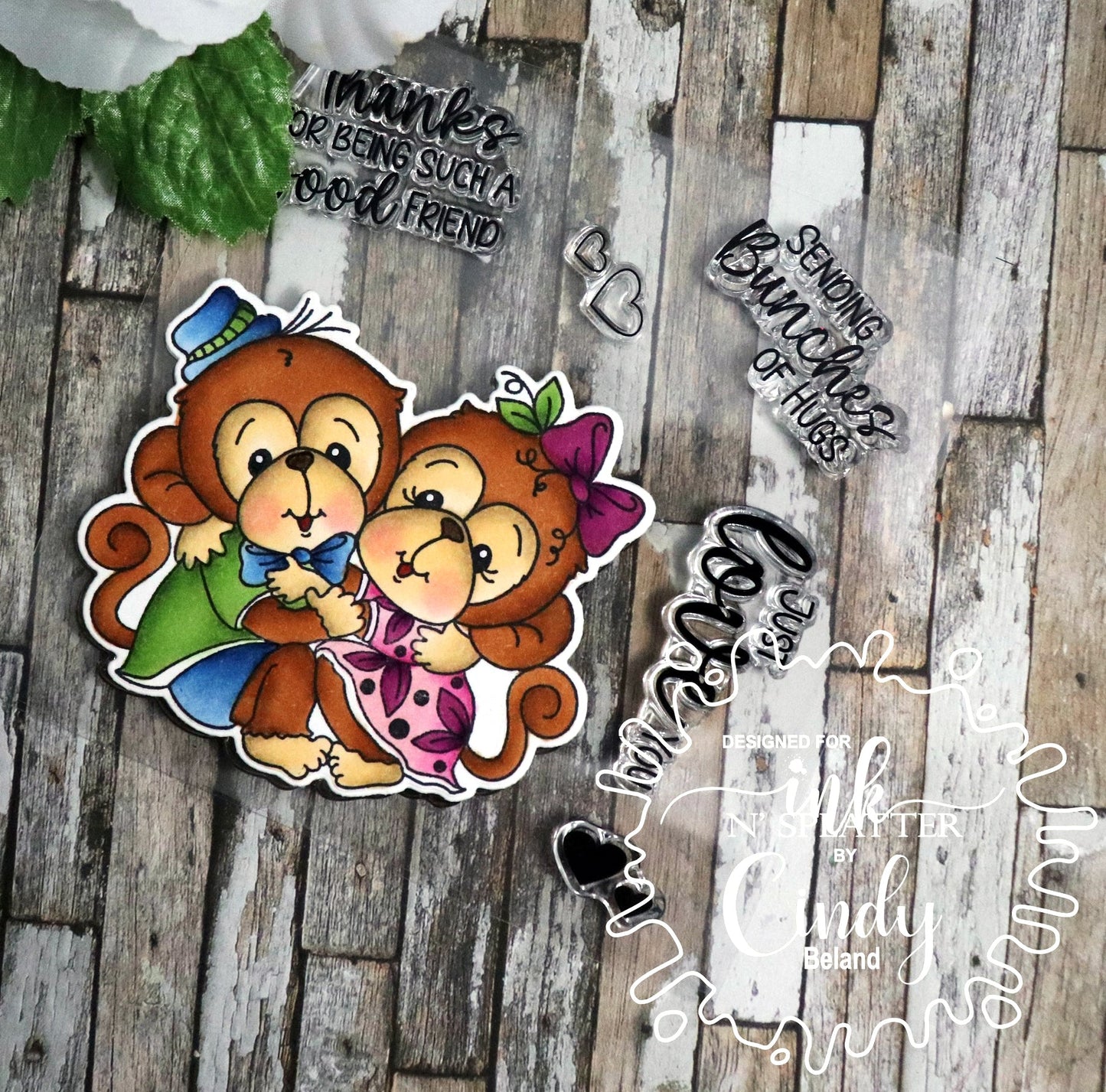 Monkey Love Stamp Set