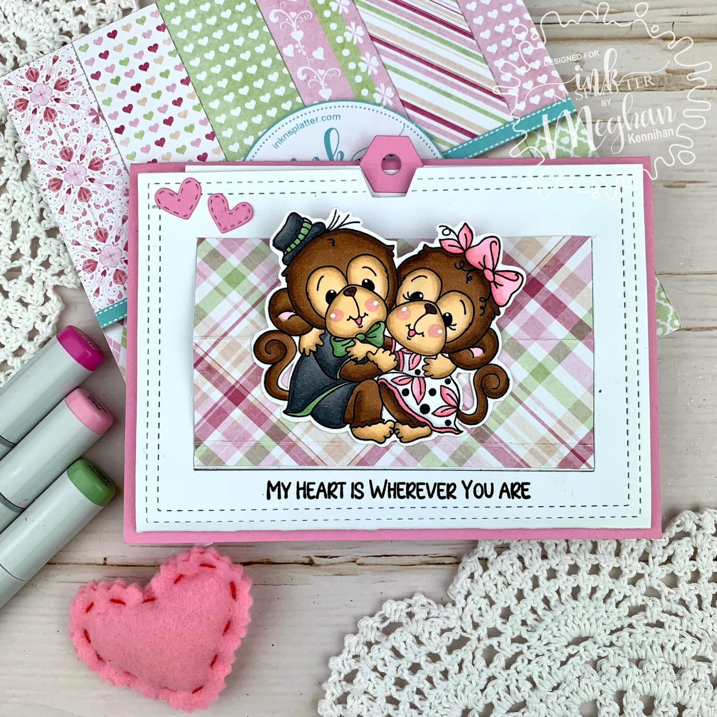 Monkey Love Stamp Set