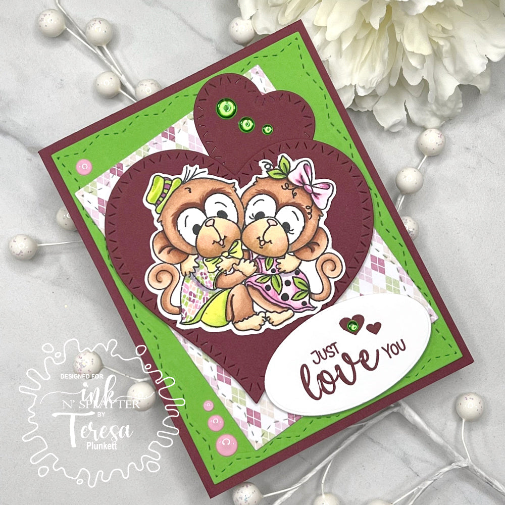 Monkey Love Stamp Set