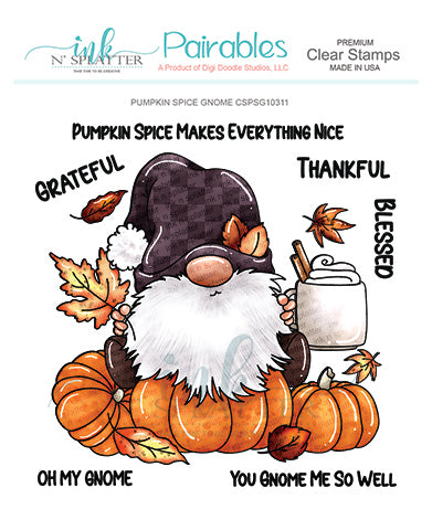 Pumpkin Spice Gnome Stamp Set