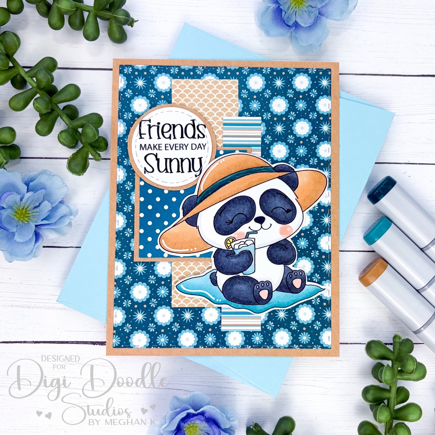 Bamboo Breezy Panda Digi Stamp