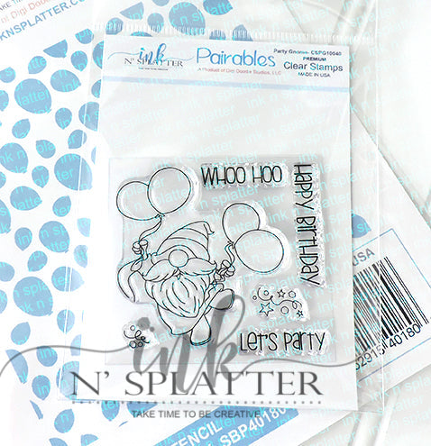Party Gnome Celebration Stamp Set