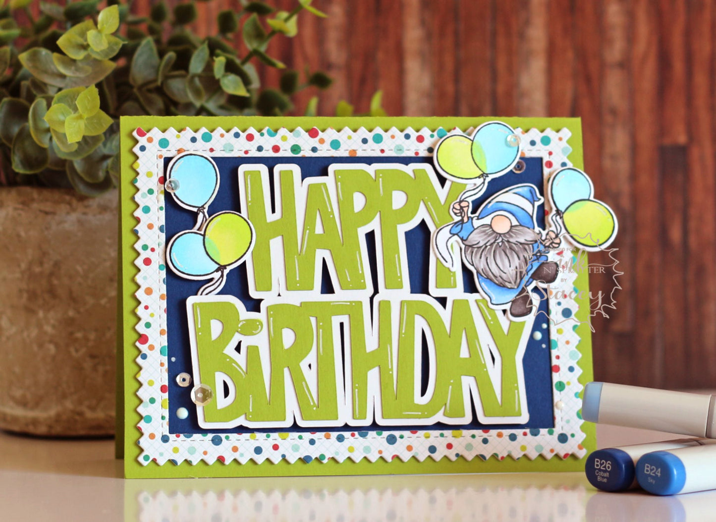 Party Gnome Celebration Stamp Set