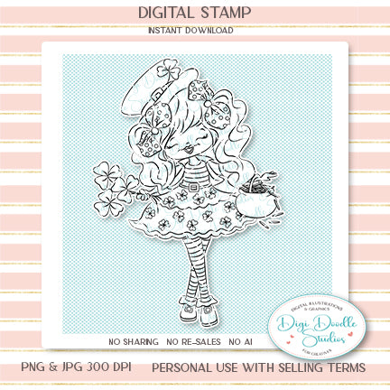 Patty Leprechaun Digi Stamp