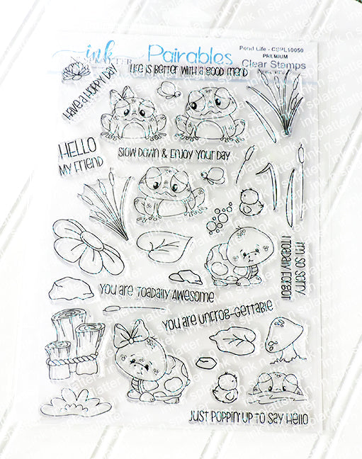 Pond Life Pairables Stamp Set