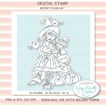 Priscilla Caster Digi Stamp