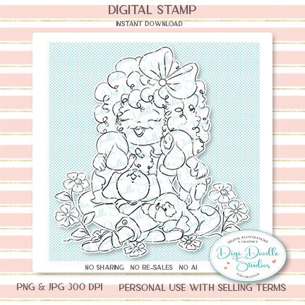 Puppy Love Digi Stamp