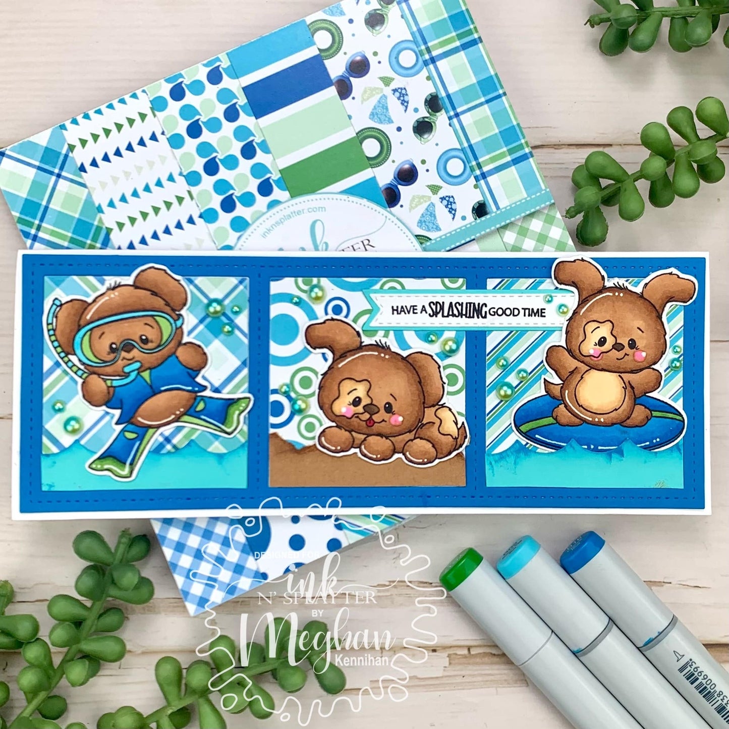Sporty Summer Pups Stamp Set