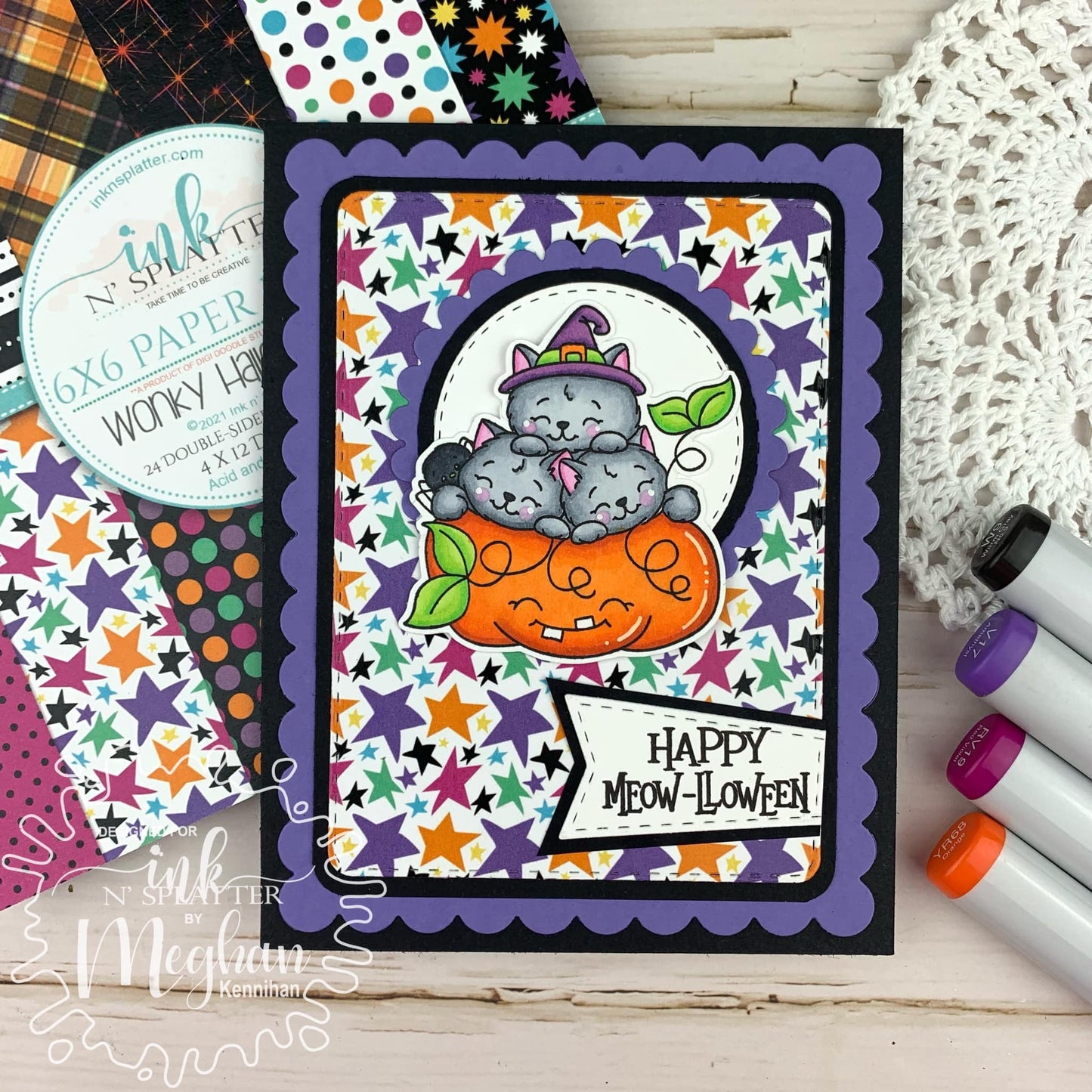 Wonky Halloween 6x6 Paper Pad