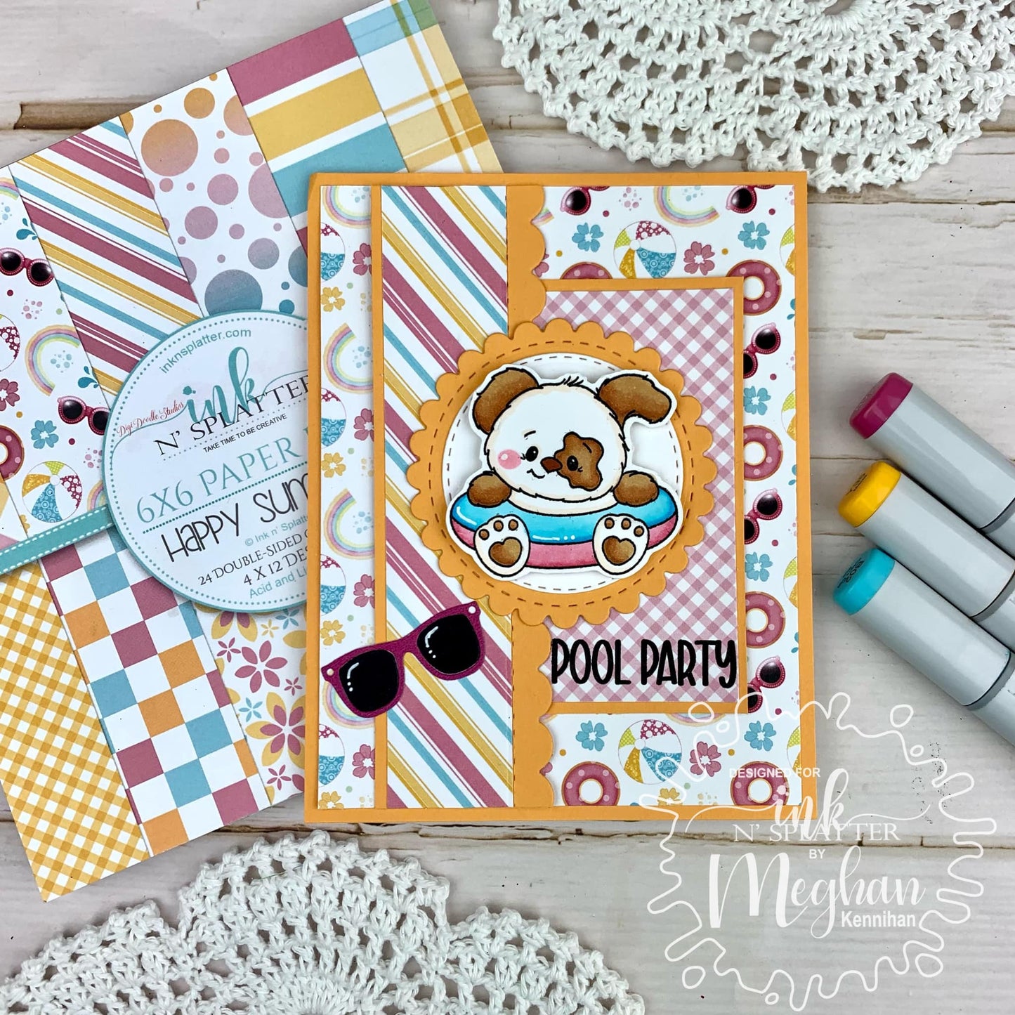 Sporty Summer Pups Stamp Set