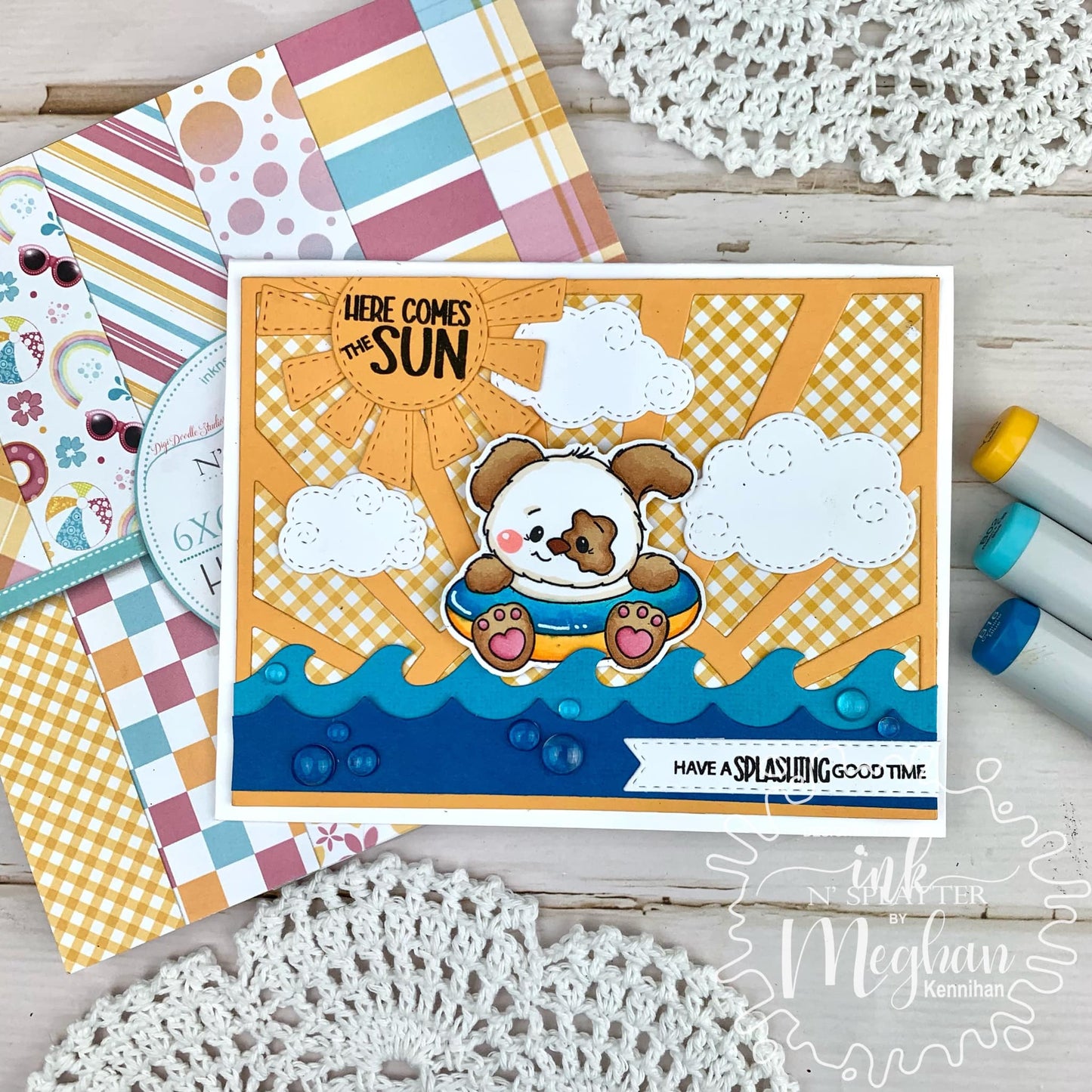 Sporty Summer Pups Stamp Set