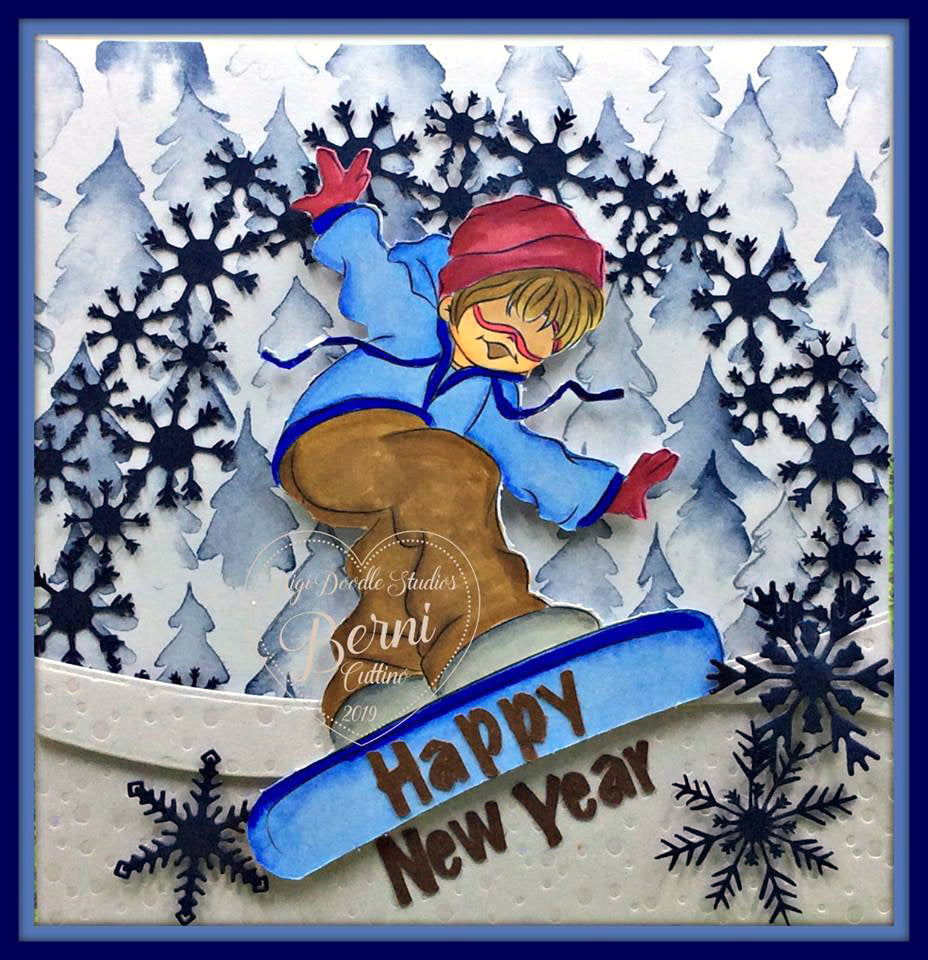 Snowboard Sammy Digi Stamp