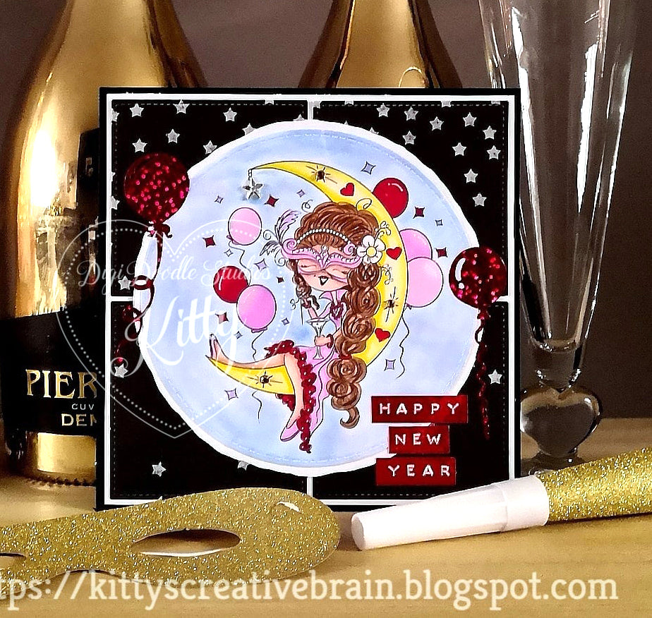 Selena Masquerade Ball Digi Stamp